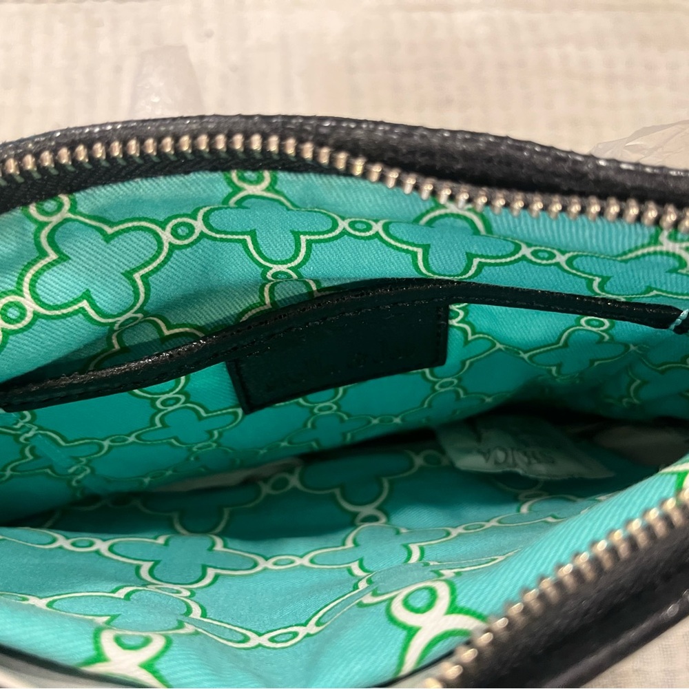 Stella & Dot Lamb Skin Black Crossbody Bag Brand New - Picture 9 of 13